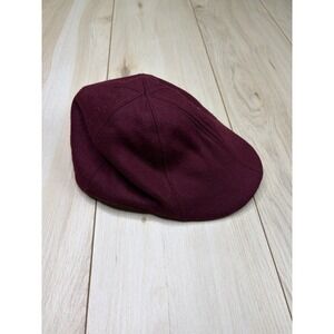Boston Scally Company Cap Wool Blend Mix Size XL Burgundy